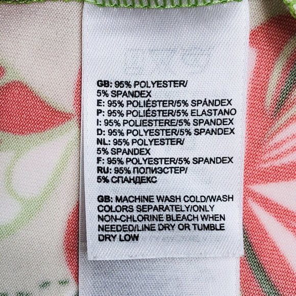 The North Face Sport Tank Top Shelf Bra Medium Beige Green Floral Empire Waist  - Picture 10 of 12